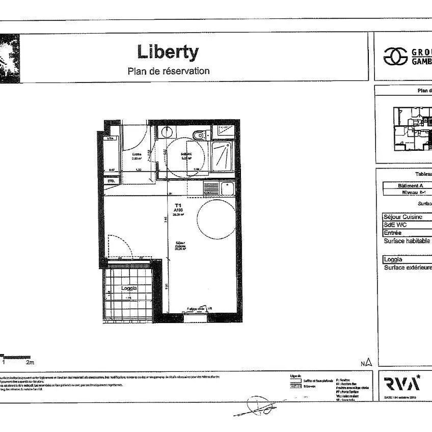 Appartement à louer 1 pièce 29.39m² - Photo 2