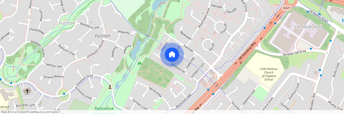 Winsford Hill, Furzton, Milton Keynes, MK4
