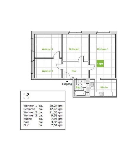 Jetzt schnell sein! Neu sanierte 4-Raumwohnung in Leuben! - Foto 4