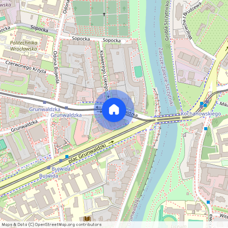 ul. Grunwaldzka, Plac Grunwaldzki, Śródmieście, Wrocław, dolnośląskie