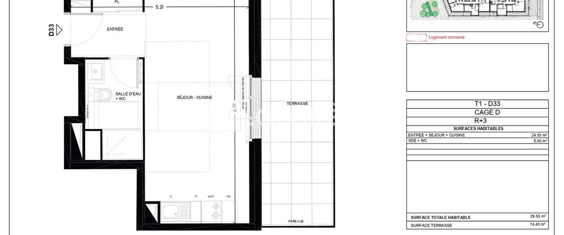 Appartement T1 Chambéry à louer - Photo 1