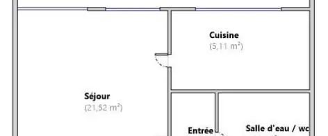 Appartement à louer 1 pièce 31.01m² - Photo 1