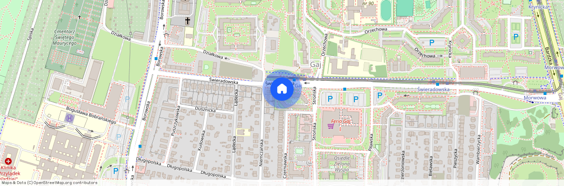 ul. Świeradowska, Gaj, Krzyki, Wrocław, dolnośląskie