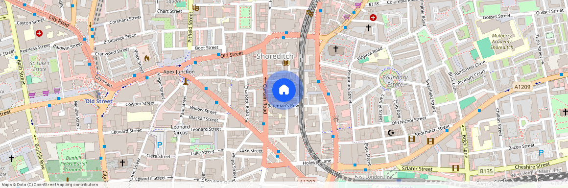 Bateman’s Row, Shoreditch, London, EC2A 3HH