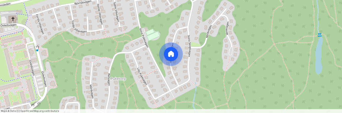 Lilla skogsvägen, Sävedalen