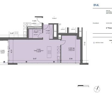 2.5 Zimmer, 69 m², 6. Stock - Foto 6