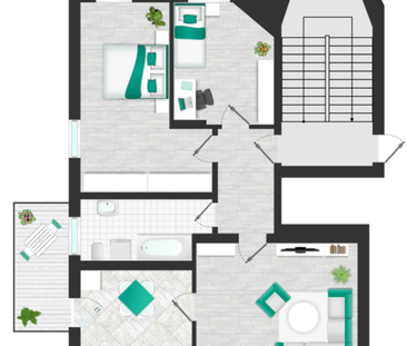 3-Raumwohnung mit moderner Einbauküche ab 01.04.2026 - Photo 5