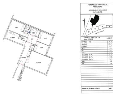 location Appartement T4 DE 89.7m² À VERSAILLES - Photo 3