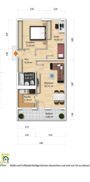 3-Zimmer Mietwohnung - Seidnitz/Dobritz - Photo 1