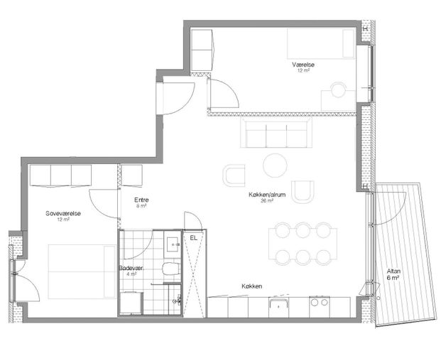 Lejlighed 85 - Hannemanns Alle 44E, 6 th - Photo 1