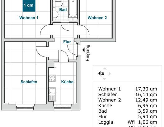 Eine 3 Raumwohnung mit Balkon- frisch renoviert wartet sie auf ihre neuen Mieter! - Foto 1