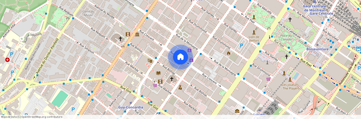 Crescent Rue, Montréal, QC H3G 2B7