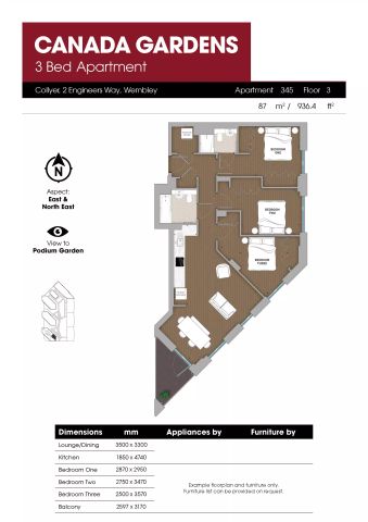 3 Bed Apartment - Photo 5