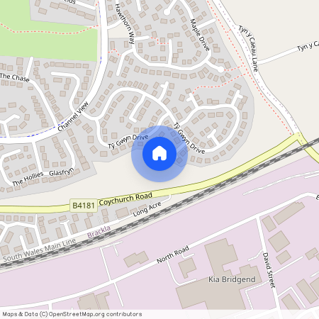 Ty Gwyn Drive, Brackla, Bridgend