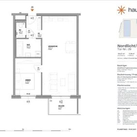 Unbefristete Neubau-Mietwohnung im Oberen Hausfeld Top 2.29 | Termin online buchen: www.hausfeld22.at/nordlicht - Foto 3