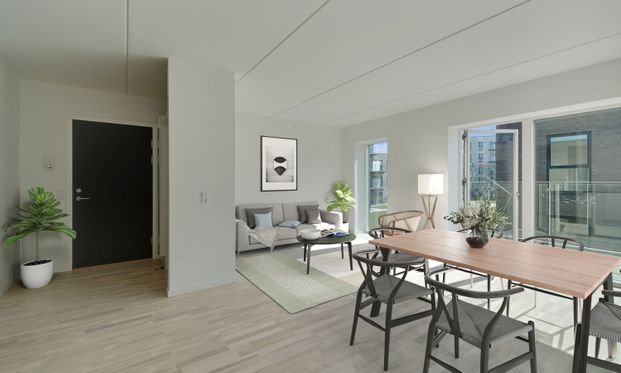 Egedal Stationsby - 3 vær. med lækkert stort køkken/alrum og stor altan - Foto 1