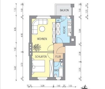 Gut geschnittene 2-Zimmer Wohnung - Photo 3