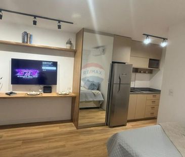 Studio moderno e mobiliado em localização estratégica – 27m² com va... - Photo 1