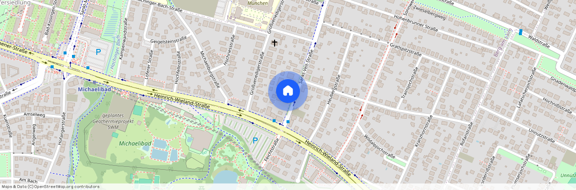 St.-Veit-Straße, 81673 München Berg am Laim ca. 5, 0 km south-east of Munich-center