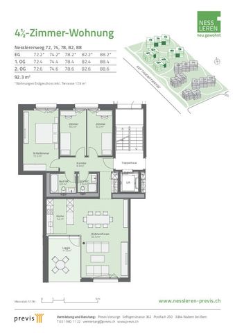 Appartement de 4,5 pièces dans le quartier familial de Nessleren - Photo 2