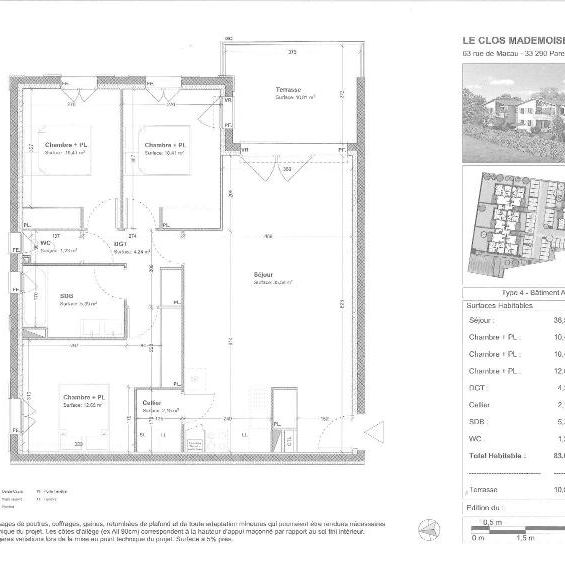 Location Appartement 4 pièces 83m² PAREMPUYRE 33290 - Photo 2