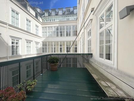 repräsentative Altbauwohnung mit Innenhof-Balkon beim Schillerplatz - 7 Zimmer I befristet - Foto 3