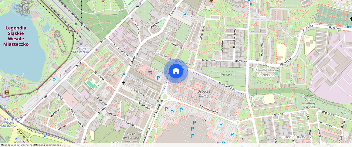 Katowice, Dąb, ul. Johna Baildona