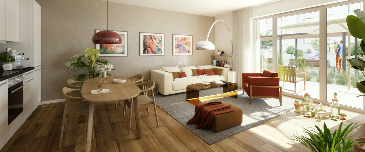 Erstmieter werden: 3-Zimmer-Wohnung im PARK TRIO STADTPLATZ - Foto 1