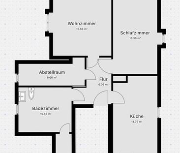 Frisch sanierte 2 ZKB-Wohnung in Niederzwehren - Photo 4