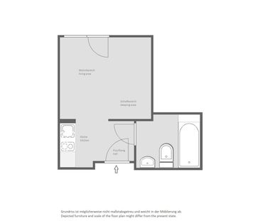 For rent: furnished apartment in quiet rear building - Foto 1