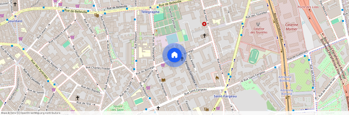 Rue du Borrégo, Francja, Paris