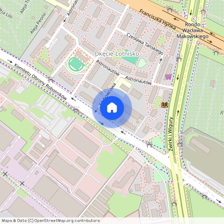 ul. Komitetu Obrony Robotników, Okęcie, Włochy, Warszawa, mazowieckie