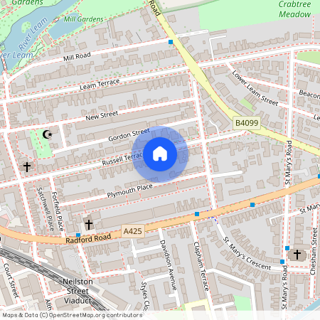 Room 1 Single Room- Acorn House, Russell Terrace, L/Spa, CV31 1HE