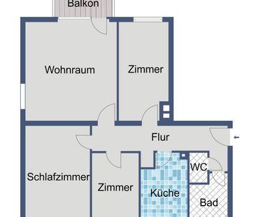 Familienwohnung mit Balkon sucht Nachmieter! - Foto 4