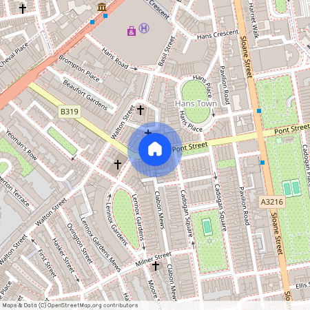 Pont Street, Knightsbridge, London, SW1X