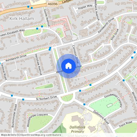 Windermere Avenue, Kirk Hallam, Ilkeston, Derbyshire, DE7