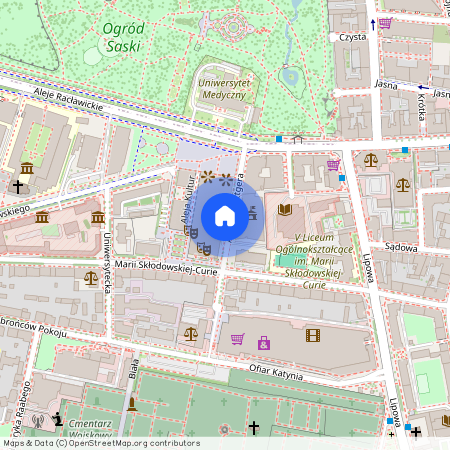 Artura Grottgera, Centrum