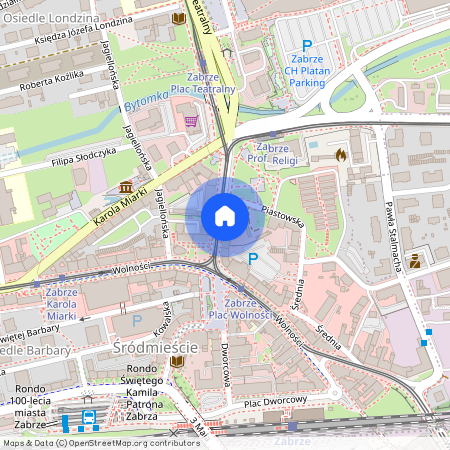 ul. Powstańców Śląskich 4, Śródmieście, Zabrze, śląskie