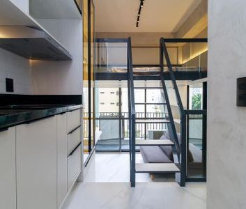 Studio para alugar com 24m², 1 quarto e sem vaga - Foto 2