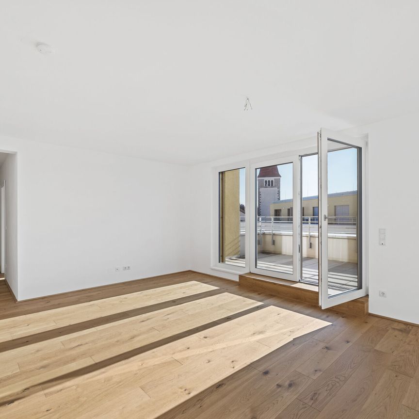 Exklusive Dachgeschoßwohnung mit Traumküche & Sonnenterrasse | Erstbezug | Zentrale Lage zwischen Innenstadt und Bahnhof | Tiefgaragenplatz anmietbar - Foto 1
