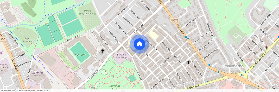 May Street, Burslem, Stoke-on-Trent, Staffordshire, ST6