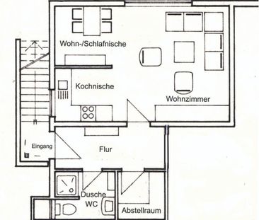 1,5 Zi. UG-Wohnung; 48 qm; 460.-EUR kalt in Eppelheim - Photo 1