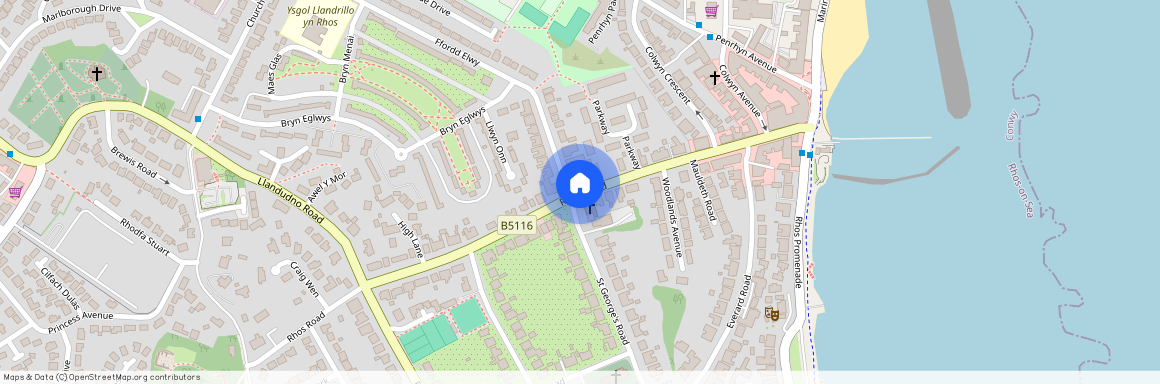 Rhos Road, Rhos On Sea, Colwyn Bay