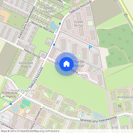 ul. Stanisława Staszica, Pogórze, Kosakowo, pucki, pomorskie