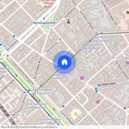 Piazza Antonio Gramsci, Milan, Lombardy 20154