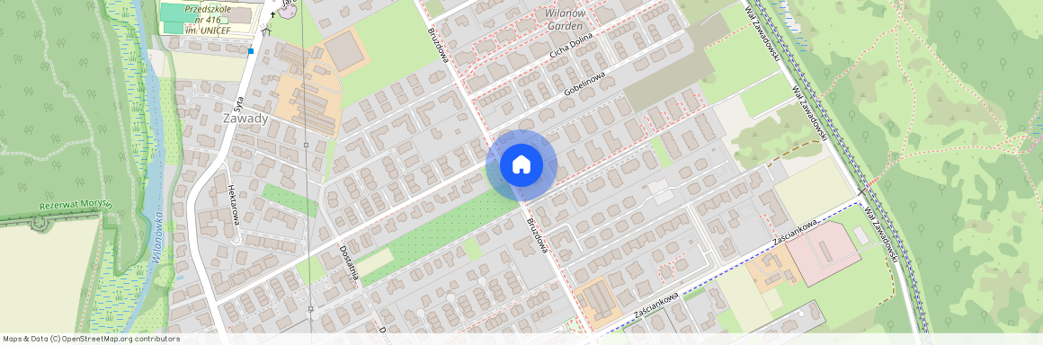 ul. Bruzdowa, Zawady, Wilanów, Warszawa, mazowieckie