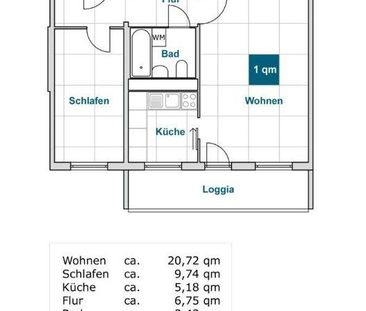 Sanierte 2-Zimmer-Wohnung mit Balkon (WBS)! - Photo 1