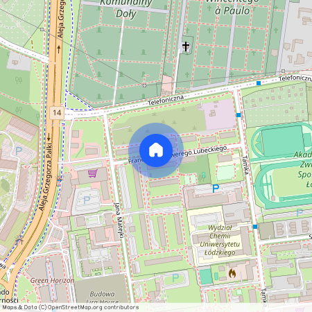 ul. Franciszka Ksawerego Lubeckiego, Radiostacja, Śródmieście, Łódź, łódzkie