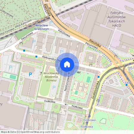 ul. Nasturcjowa, Grabiszyn, Fabryczna, Wrocław, dolnośląskie