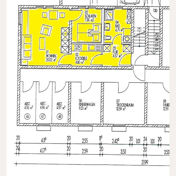 2-Zimmer Souterrain-Wohnung - Foto 2